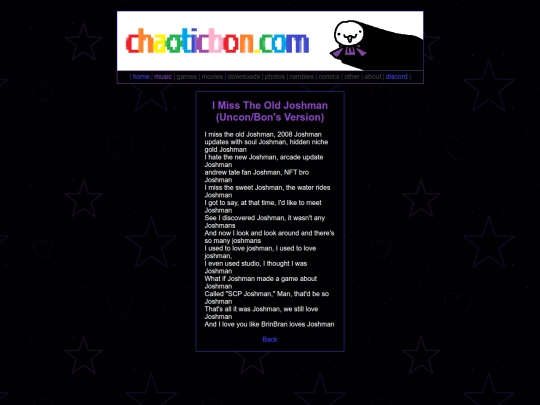 music/mad-joshman-y/lyrics screenshot