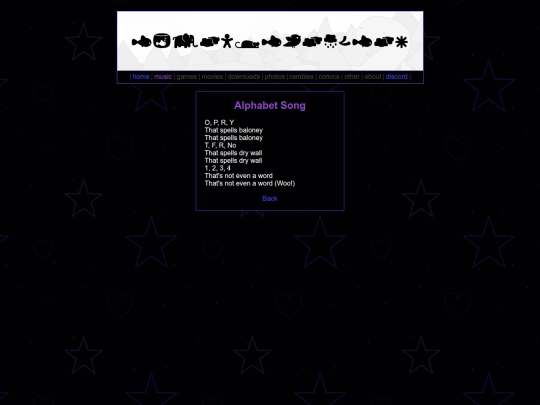 music/plush-shenanagins/alphabetlyrics screenshot