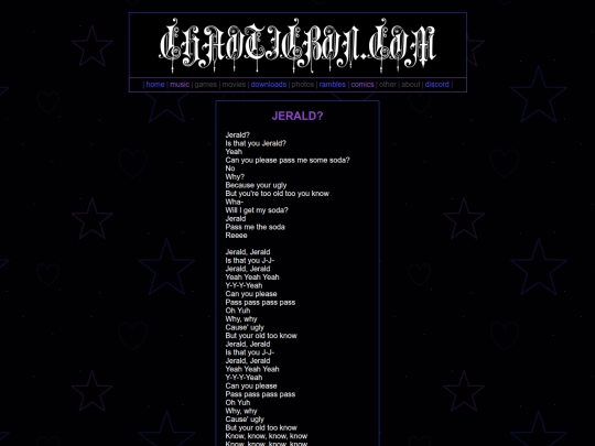 music/traffic-core/jeraldlyrics screenshot