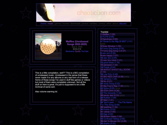 music/waffles screenshot