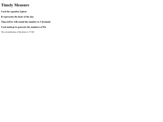 TimelyMeasure screenshot