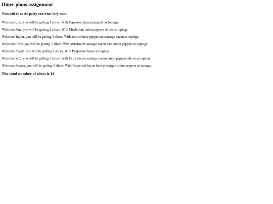 dinplans screenshot