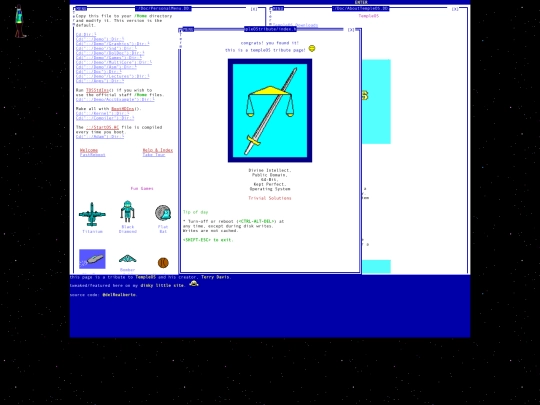 templeOS screenshot