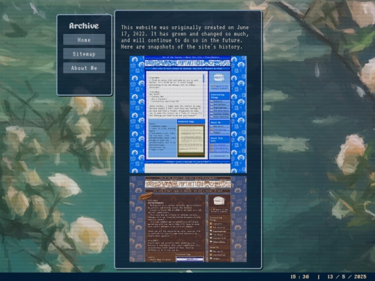 archive screenshot