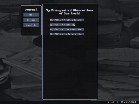journal screenshot
