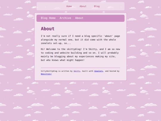 Blog/about screenshot