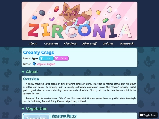 kingdoms/sapphire/creamy-crags screenshot