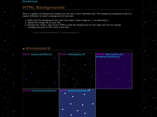 backgrounds screenshot