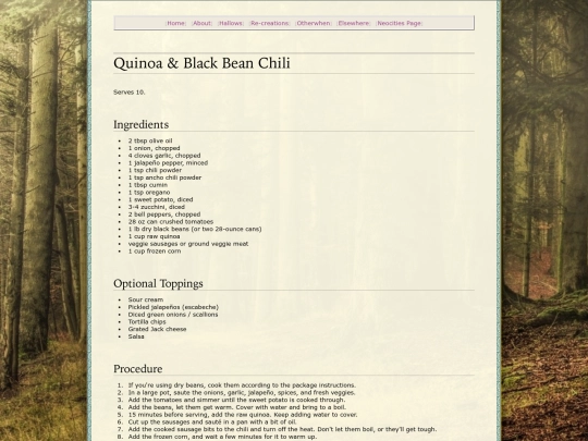 kitchen/chili screenshot