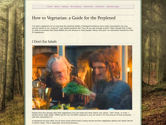 kitchen/how-to-vegetarian screenshot