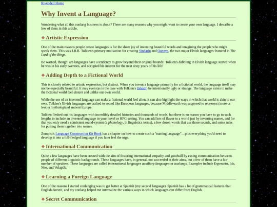 library/conlangs/reasons screenshot