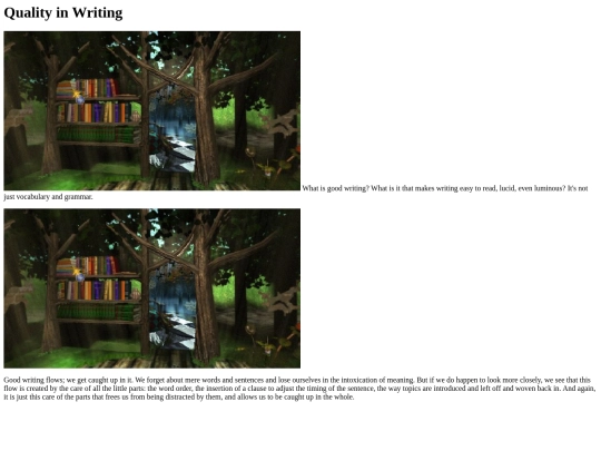 library/essays/writing screenshot