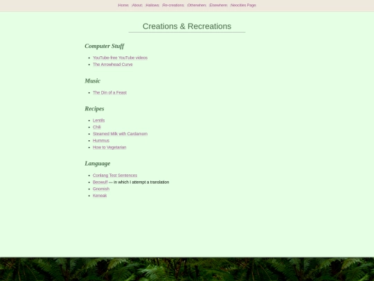 recreations screenshot