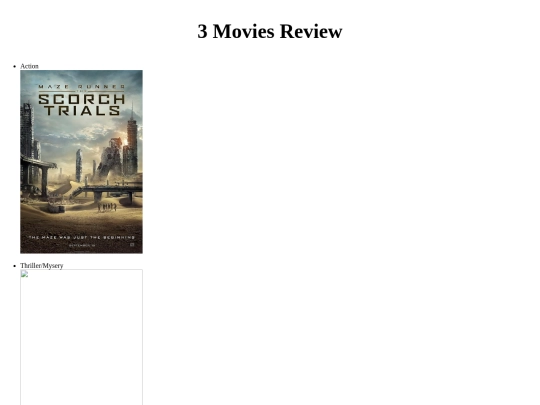 CSS/moviereview screenshot