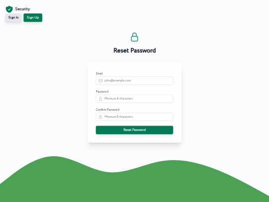 reset-password screenshot