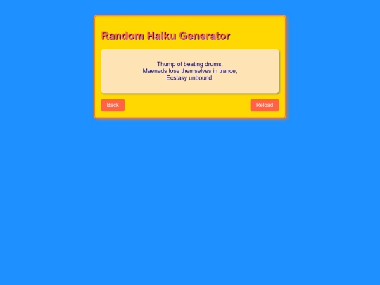 haiku screenshot
