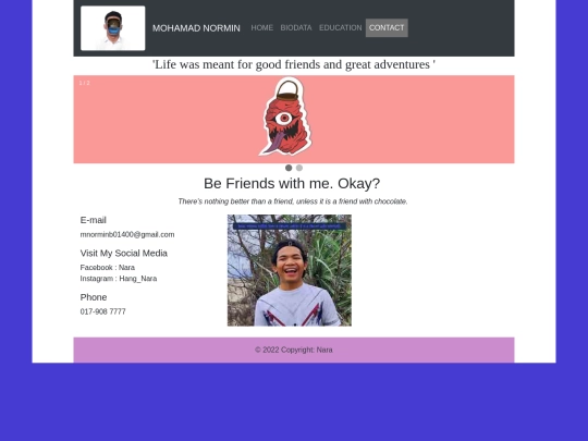 contact screenshot
