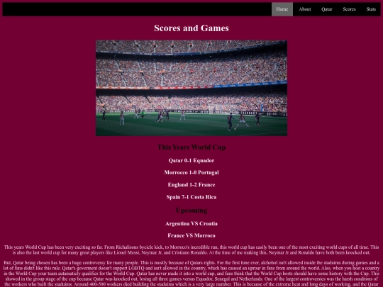 scores screenshot