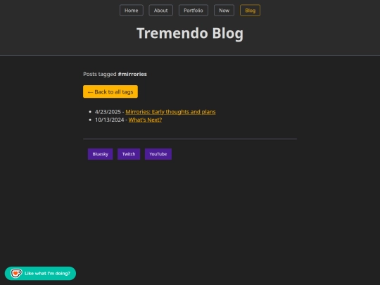 blog/tags/mirrories screenshot