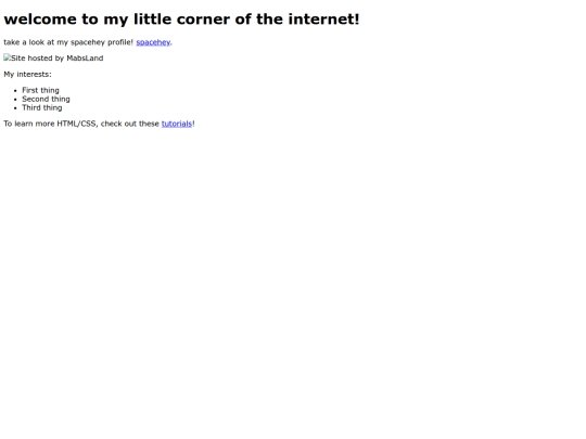 index screenshot
