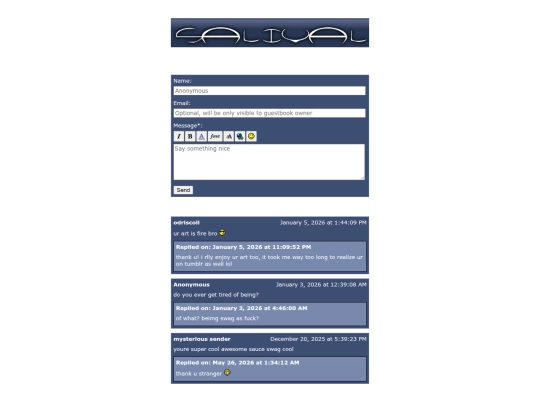 guestbook screenshot