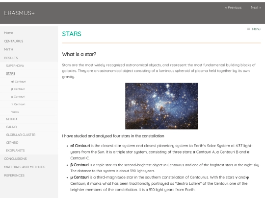 stars screenshot