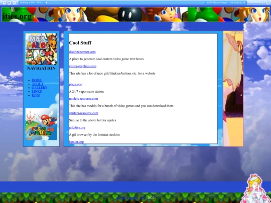 links screenshot