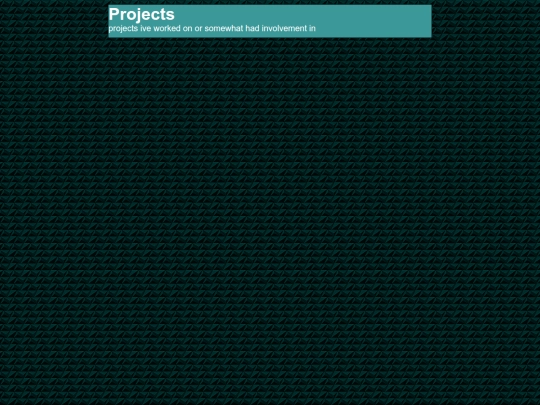 projects screenshot