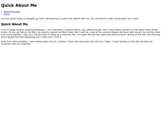 aboutme screenshot