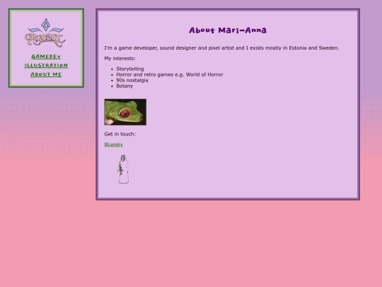 about-me screenshot