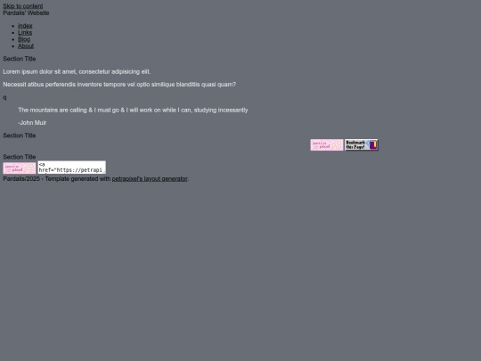 blankpage screenshot