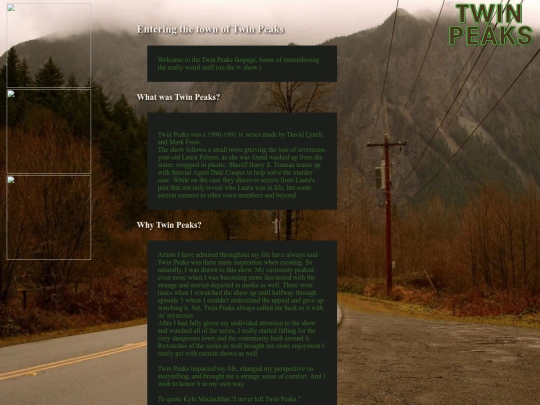 Twin Peaks Shrine/twinpeaksshrine screenshot