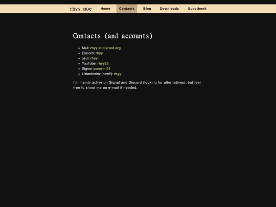 contact screenshot