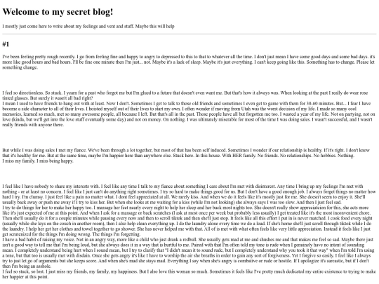 SecretBlog screenshot