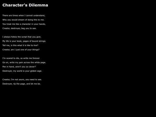 charactersdilemma screenshot