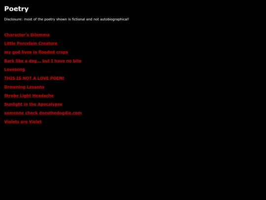poemlist screenshot