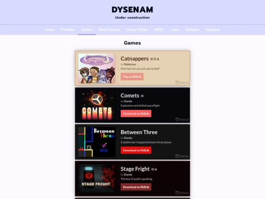 games screenshot