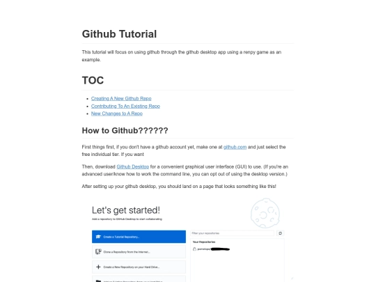 github_tutorial screenshot
