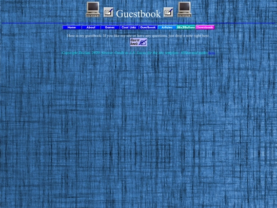 guestbook screenshot