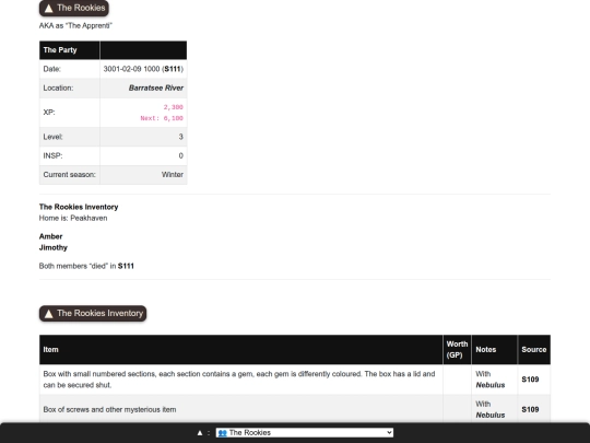 dmdb/therookies screenshot