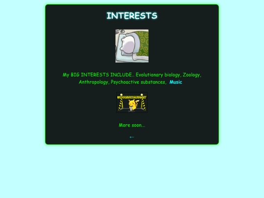 interests screenshot