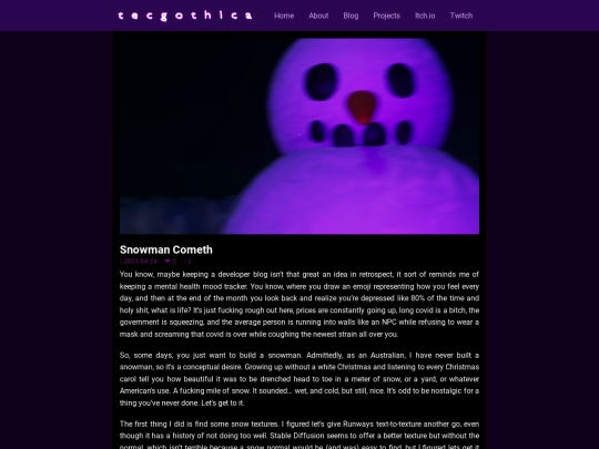 snowman screenshot