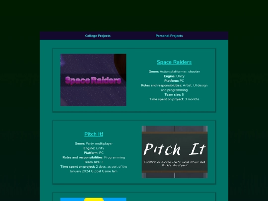 games screenshot