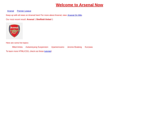 index screenshot