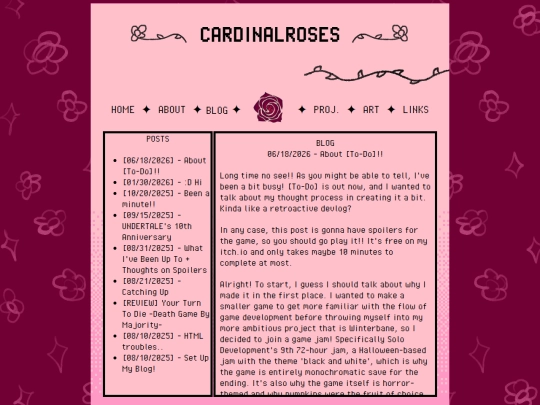 blog screenshot