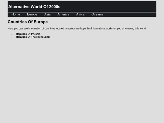 Europe screenshot