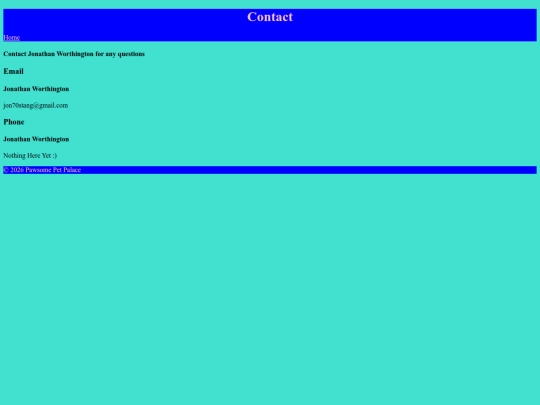 Contact screenshot