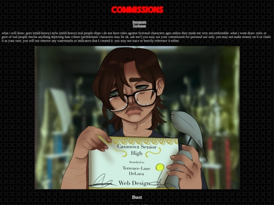 commissions screenshot