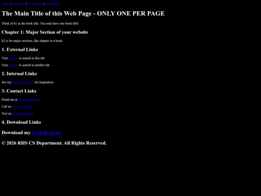 projects screenshot