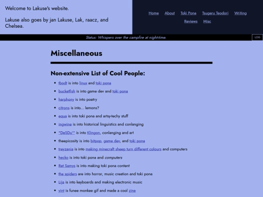 miscellaneous screenshot